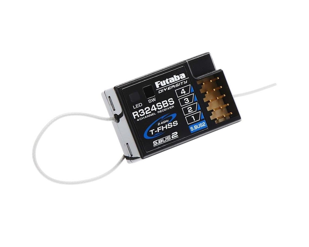 Futaba R324SBS T-FHSS 4-Channel S.Bus2 Telemetry 2.4GHz Receiver
