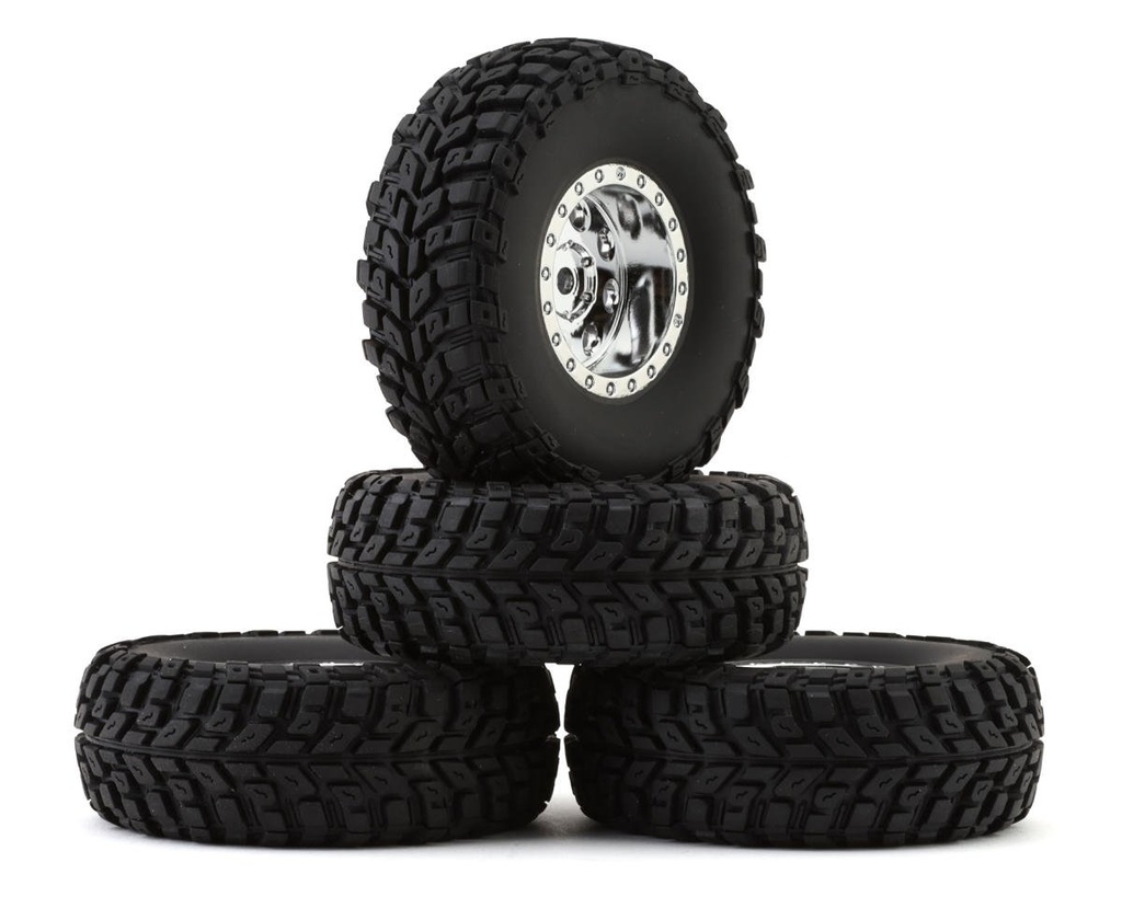 Element RC Enduro12 Pre-Mounted Tires (Chrome) (4)