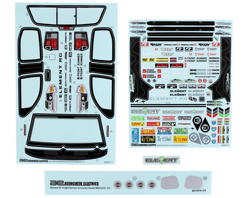 Element RC Knightrunner Decal Sheet