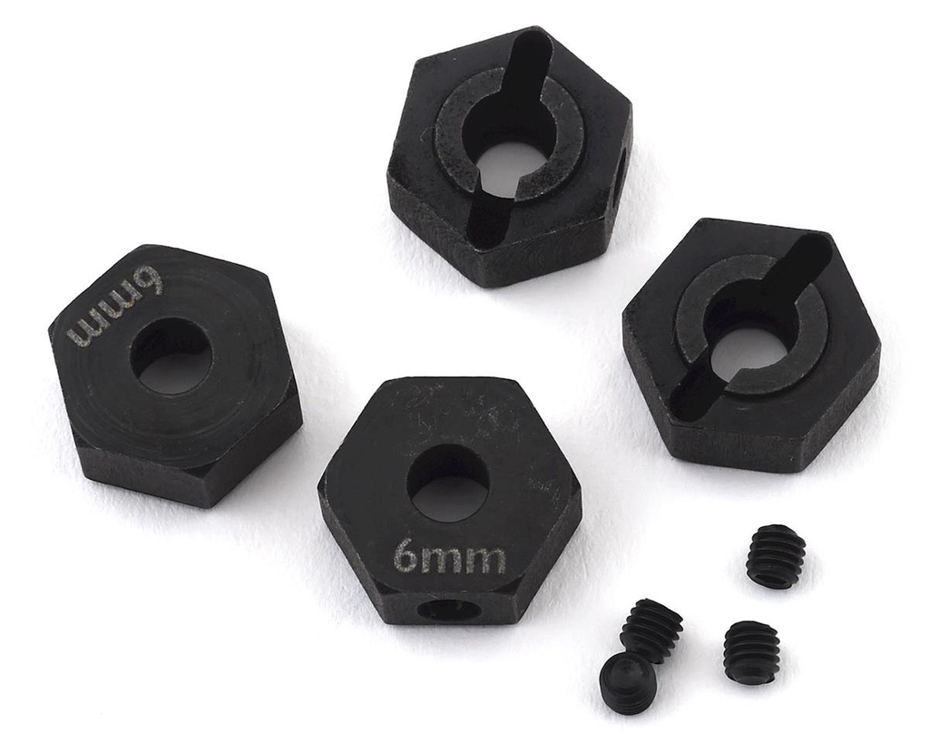 Element RC Factory Team 6mm Steel Enduro Wheel Hexes (4)