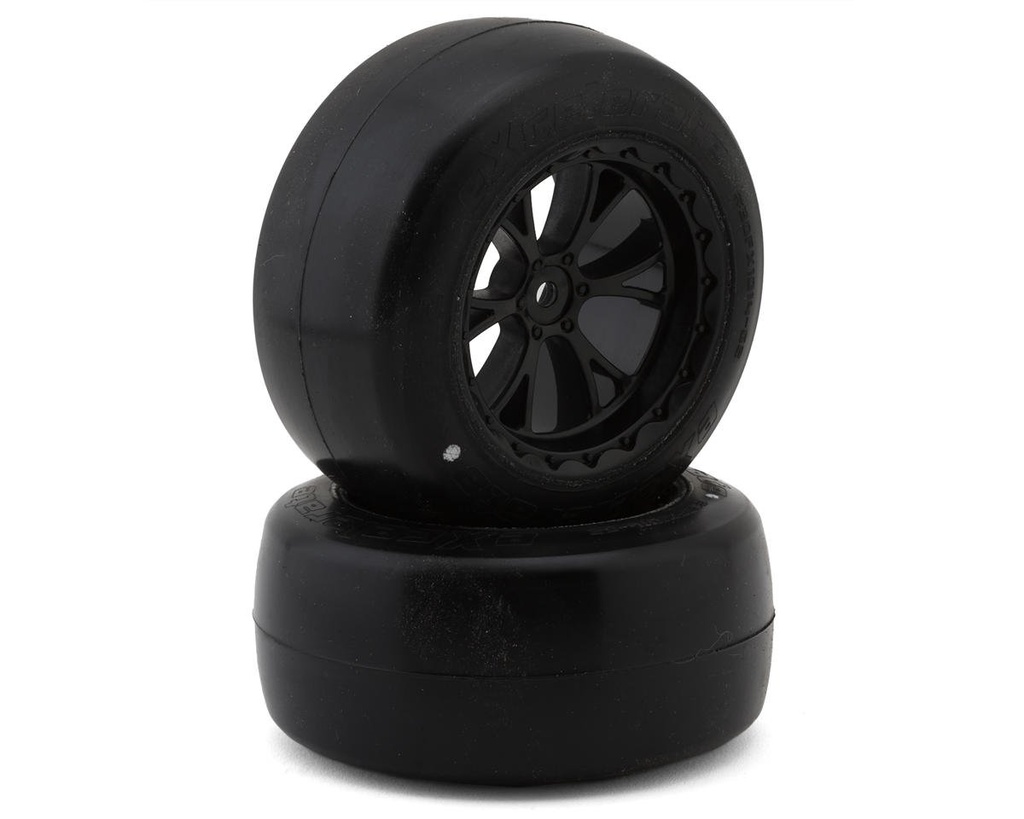 eXcelerate Super V Pre-Mounted Rear Drag Racing Tires (2) (White)