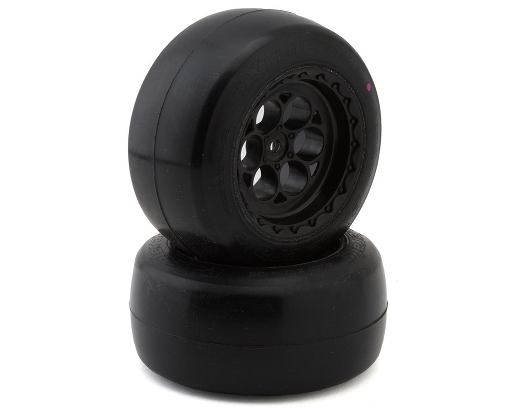 eXcelerate Looper Pre-Mounted Rear Drag Racing Tires (2) (Pink)