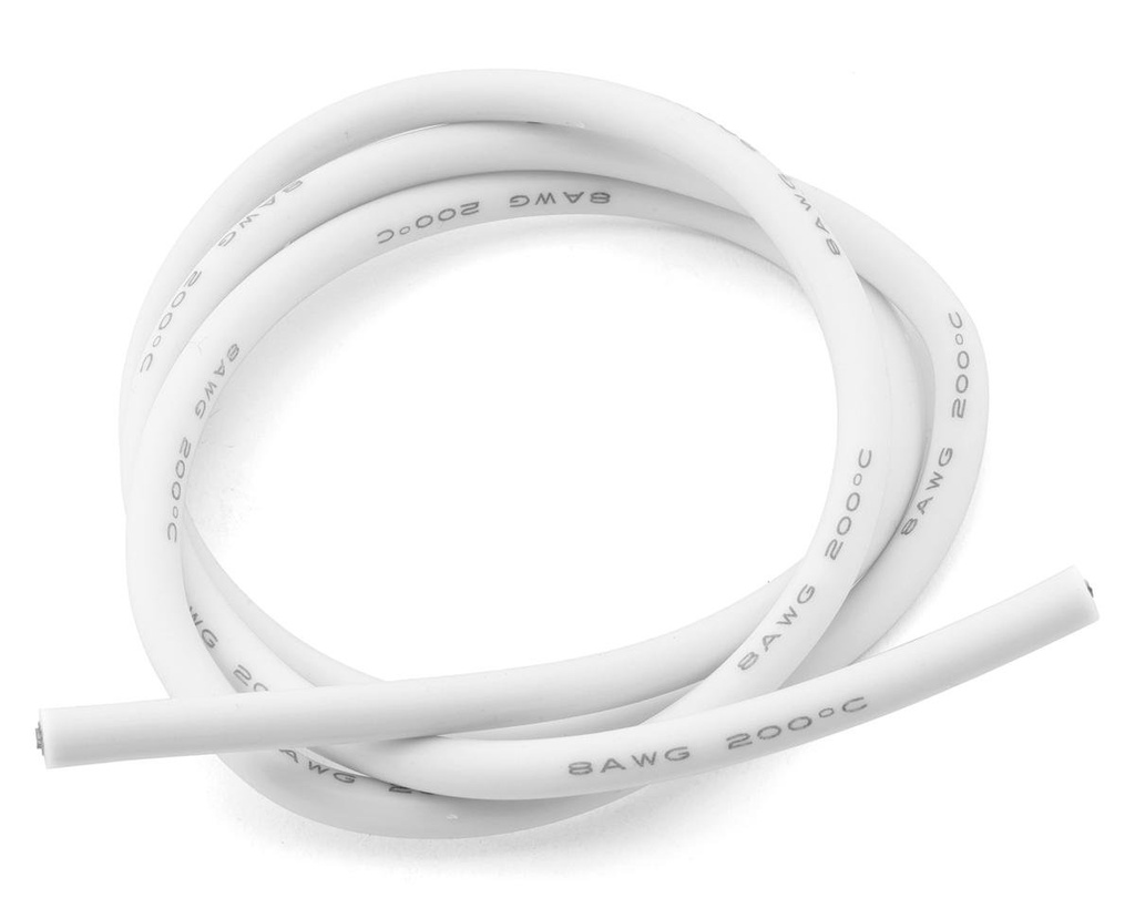 eXcelerate Silicone Wire (White) (1 Meter) (8AWG)