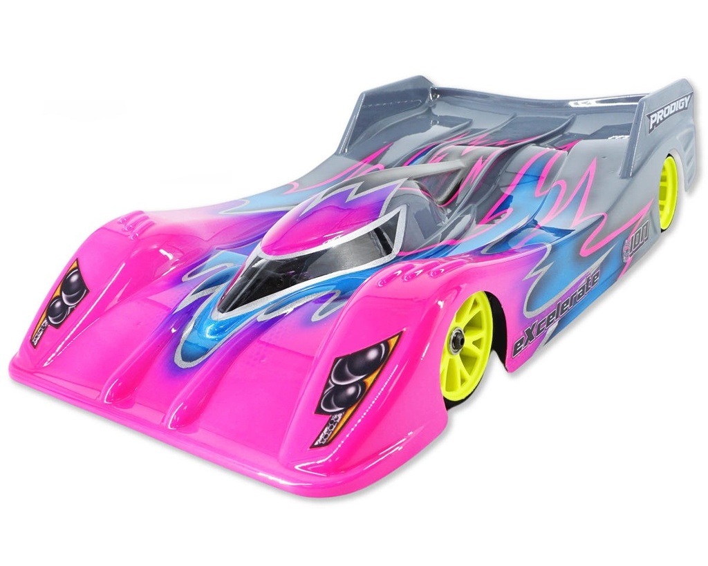 eXcelerate MACH "S" 1/12 Scale On-Road Pan Car "Stock" Body (Clear) (.015")