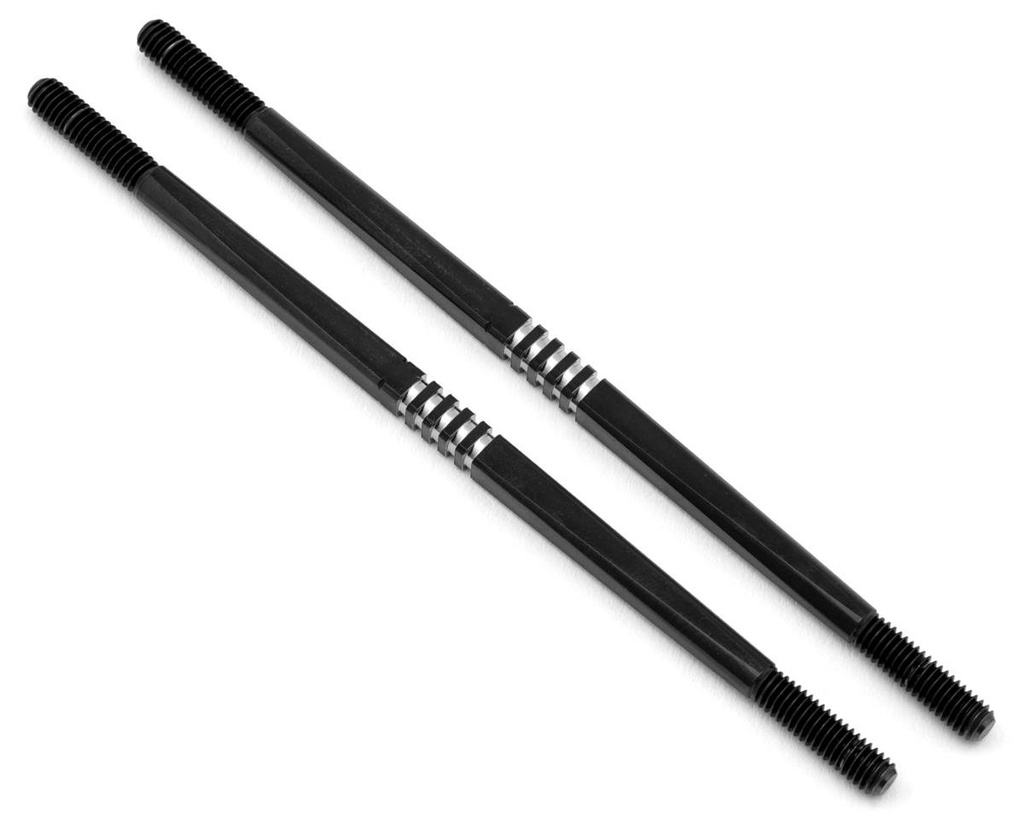 JConcepts Tekno NT48 2.0 4x106mm Fin Titanium Turnbuckles (Black) (2)