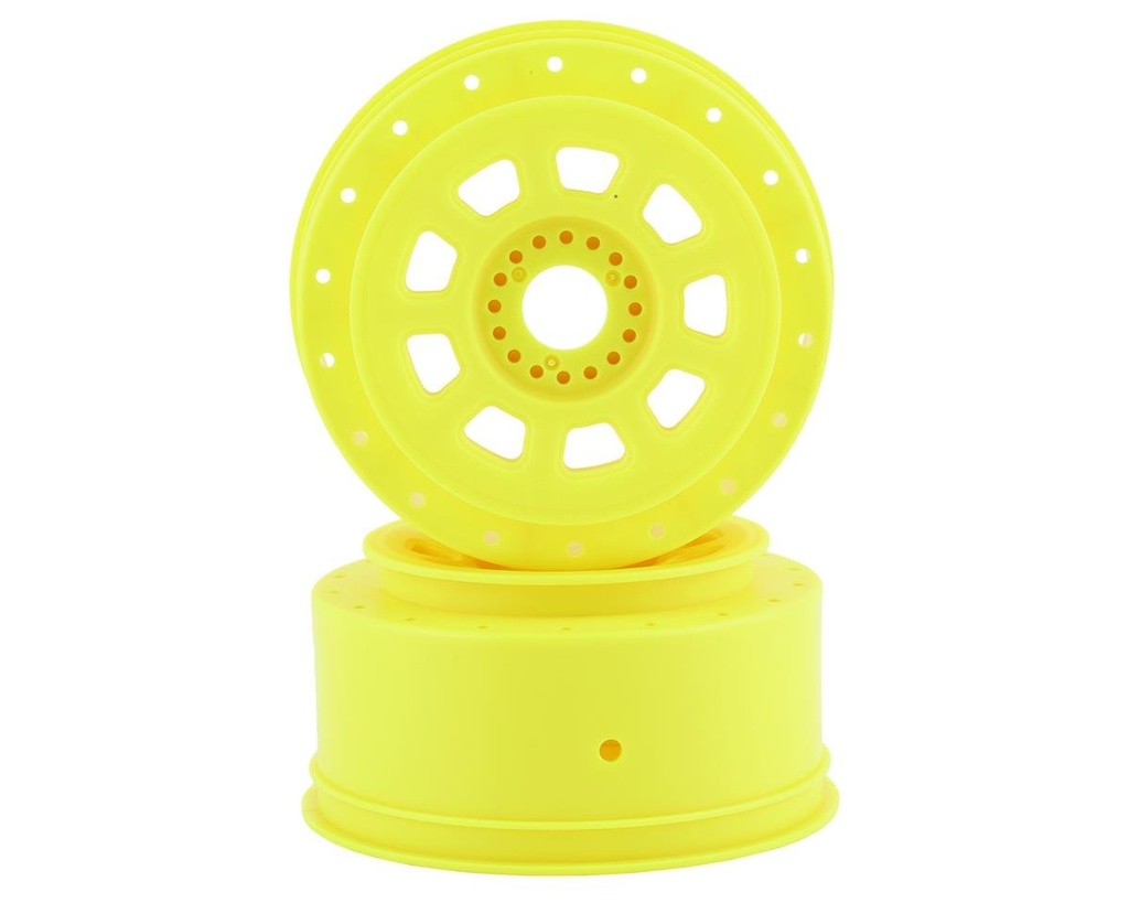 JConcepts 9-Shot Short Course Dirt Oval Wheels (2) (Yellow)