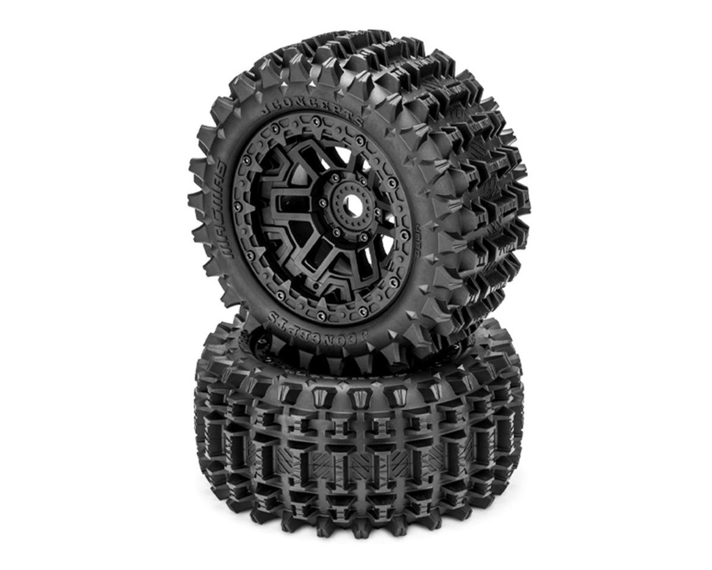 JConcepts Magma Pre-Mounted Monster Truck Tires (Black) (2) w/17mm Hex