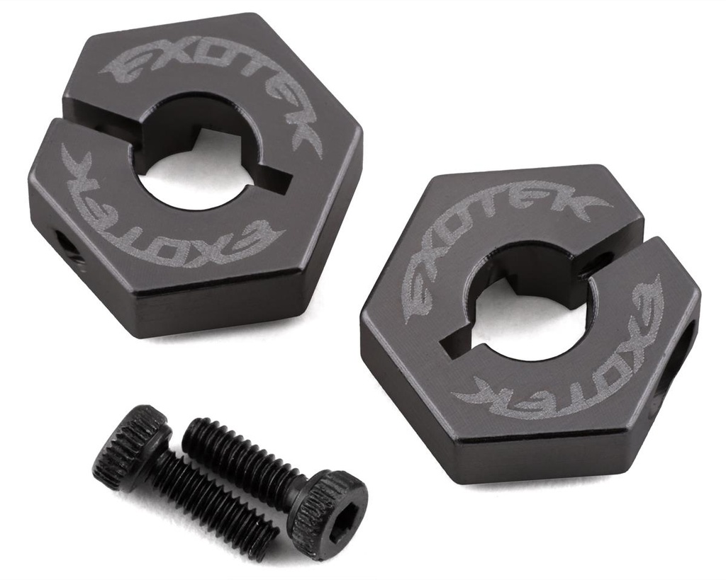 Exotek Losi Tenacity/Lasernut Aluminum Hex Set (Grey) (2)