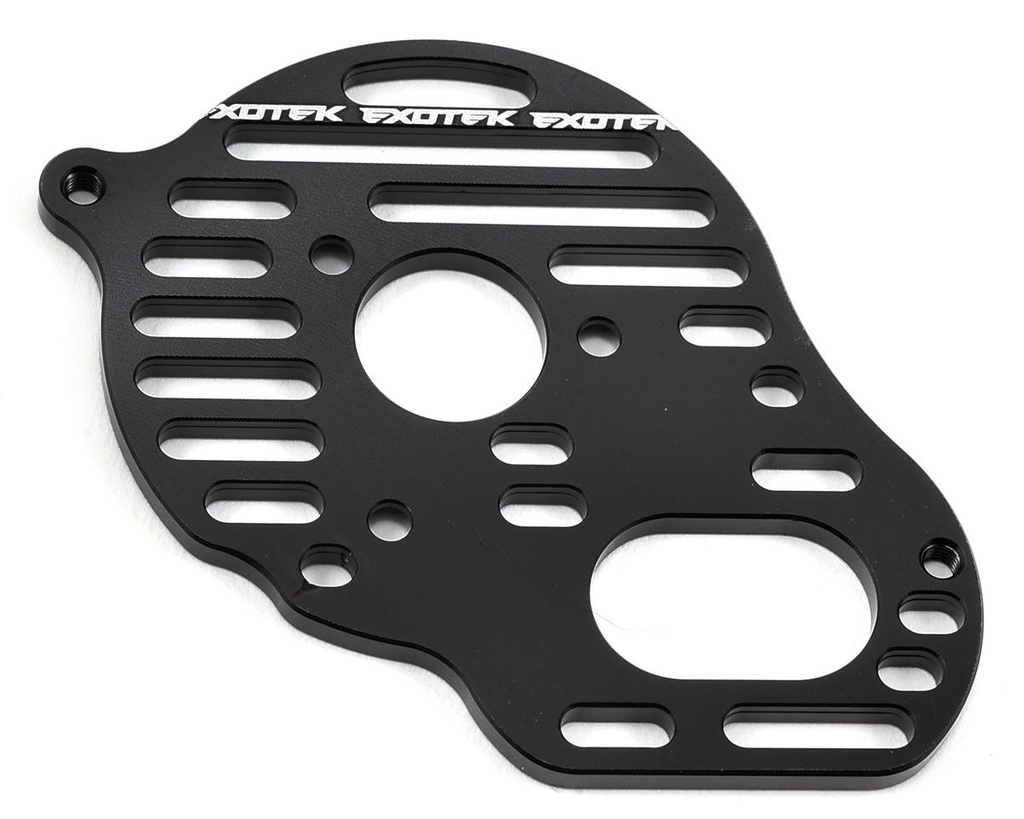 Exotek B5/B5M "Flite" Aluminum Vented Motor Plate (Black) (4-Gear)