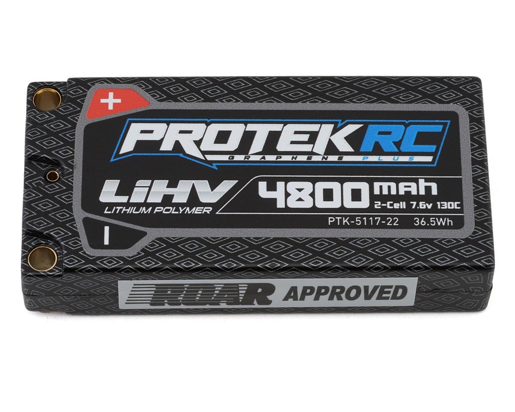 ProTek RC 2S 130C Low IR Si-Graphene + HV LCG Shorty LiPo Battery (7.6V/4800mAh)