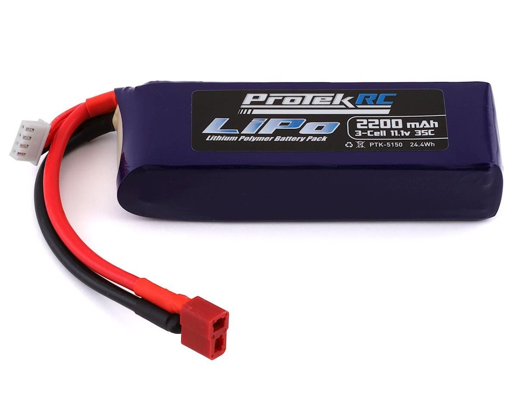 ProTek RC 3S 35C Supreme Power LiPo Battery (11.1V/2200mAh) (Engine Heater)