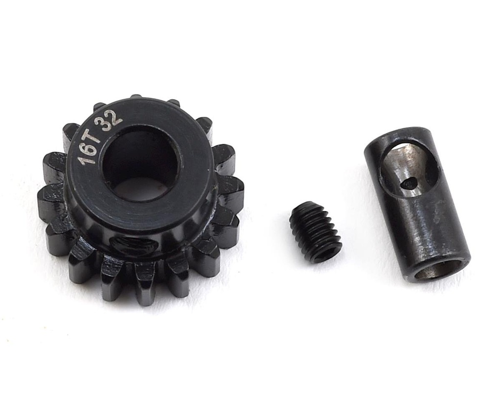 ProTek RC Steel 32P Pinion Gear w/3.17mm Reducer Sleeve (Mod .8) (5mm Bore) (16T)