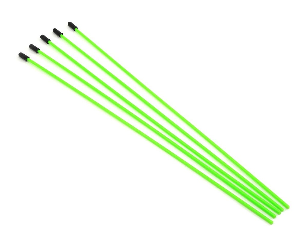 ProTek RC Antenna Tube w/Caps (Flo Green) (5)