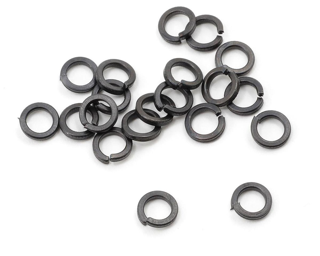 ProTek RC 4mm "High Strength" Black Lock Washers (20)