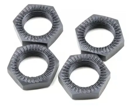 Tekno RC Serrated Wheel Nut Set (Gun Metal) (4)