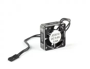 Aluminum HV High Speed Cooling Fan | Black/Silver | 30mm 