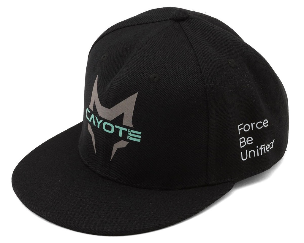 Cayote Snapback Flatbill Hat (Black) (One Size Fits Most)