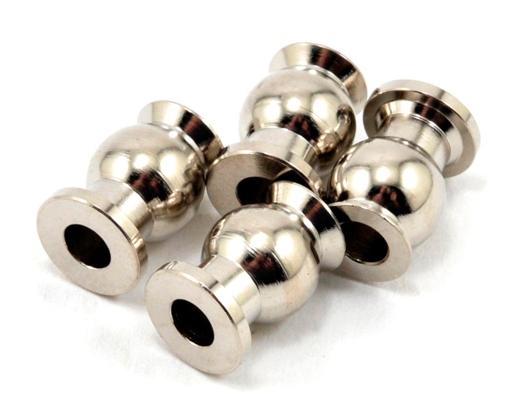Tekno RC Steel 6.8mm Inside Camber & Steering Link Flanged Pivot Ball Set (4)