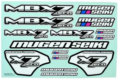 Mugen Seiki MBX7 ECO Decal Sheet 