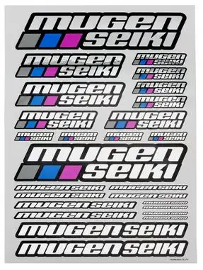 Mugen Seiki Large Decal Sheet (Chrome) 