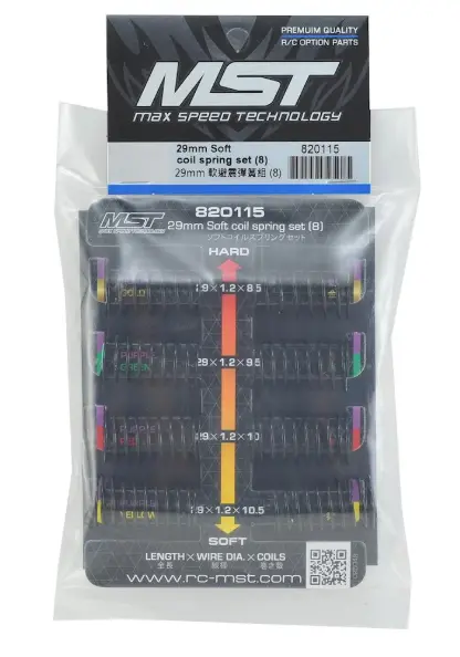 MST 29mm Soft coil spring set (8)