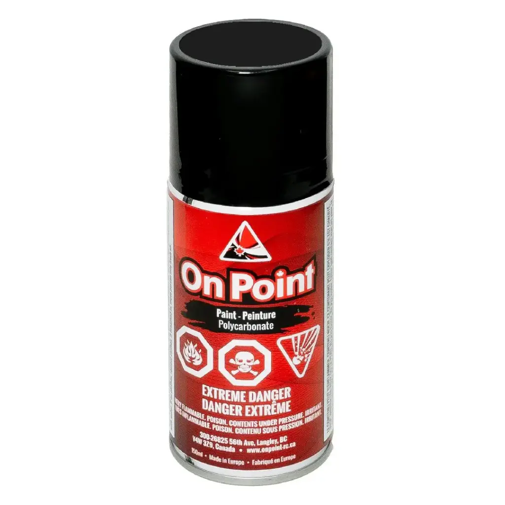 On Point 150ml RC Spray Paint - Pure Black
