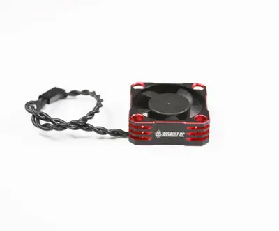 Assault RC Aluminum 30x30mm Ball Bearing High Speed ESC Fan (Red)