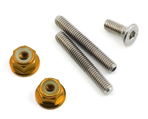 [175-10127] 175RC Titanium Lower Arm Stud Kit (Gold)