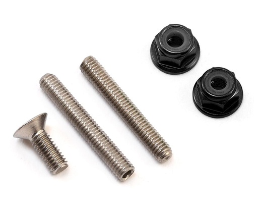 [175-10190] 175RC "Ti-Look" Lower Arm Stud Kit (Black)