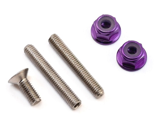 [175-10196] 175RC "Ti-Look" Lower Arm Stud Kit (Purple)