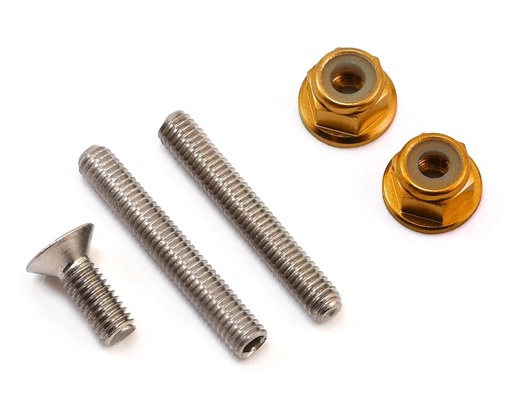 [175-10197] 175RC "Ti-Look" Lower Arm Stud Kit (Gold)