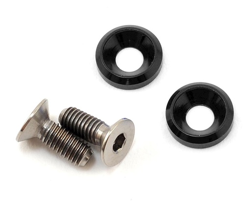 [175-10400] 175RC 3x8mm Titanium Motor Screws (Black)