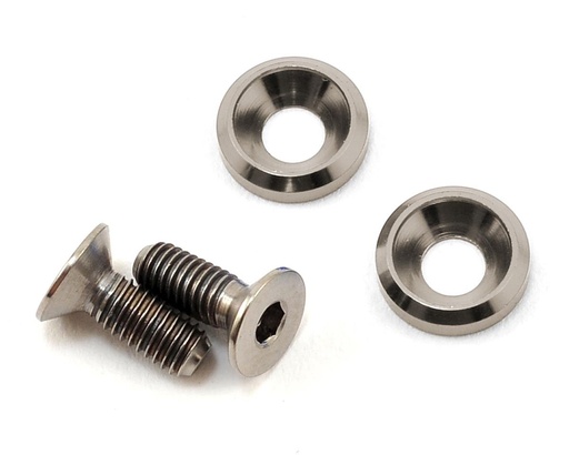 [175-10404] 175RC 3x8mm Titanium Motor Screws (Grey)