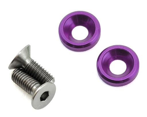 [175-10406] 175RC 3x8mm Titanium Motor Screws (Purple)