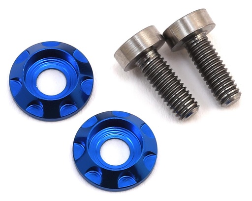 [175-10416] 175RC 3x8mm Titanium "High Load" Motor Screws (Blue)
