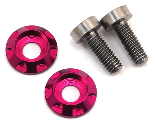 [175-10423] 175RC 3x8mm Titanium "High Load" Motor Screws (Pink)