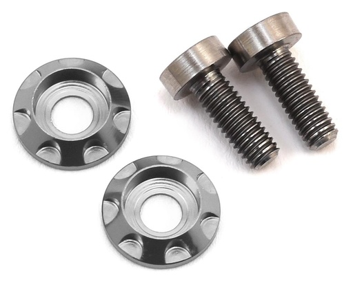 [175-10424] 175RC 3x8mm Titanium "High Load" Motor Screws (Silver)