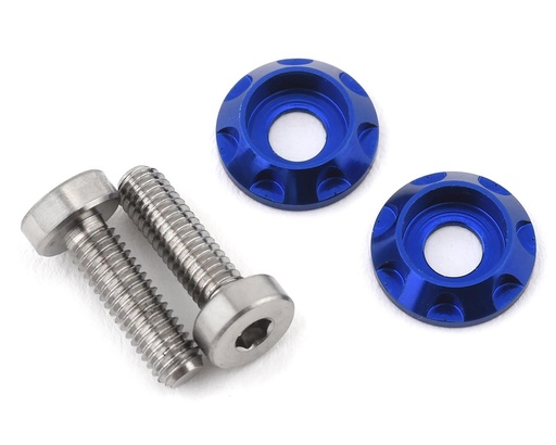 [175-10450] 175RC 3x10mm "High Load" Titanium Motor Screws (Blue)