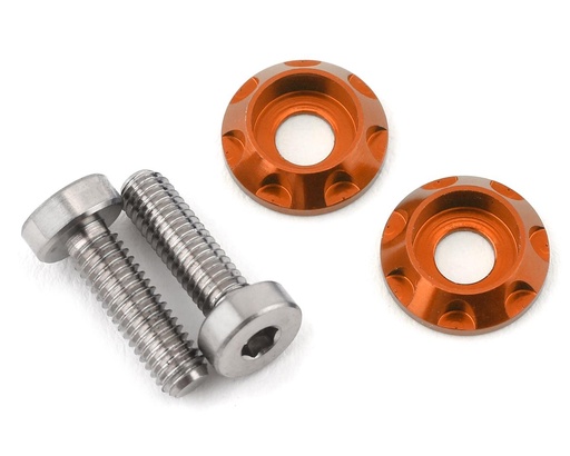 [175-10454] 175RC 3x10mm "High Load" Titanium Motor Screws (Orange)