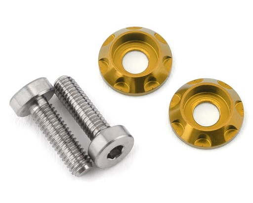 [175-10457] 175RC 3x10mm "High Load" Titanium Motor Screws (Gold)