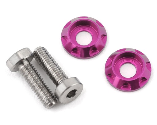 [175-10458] 175RC 3x10mm "High Load" Titanium Motor Screws (Pink)