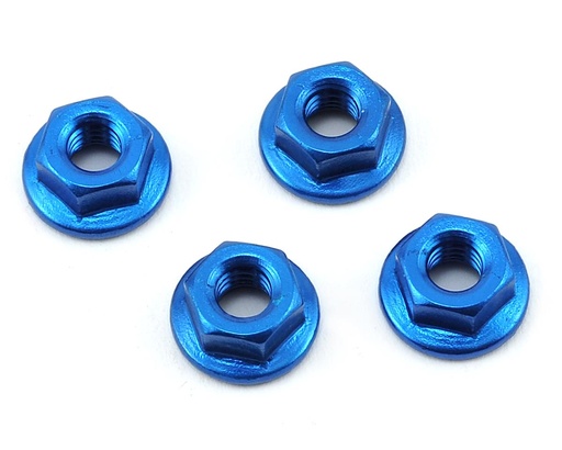 [175-11027] 175RC Aluminum 4mm Serrated Wheel Nuts (Blue)