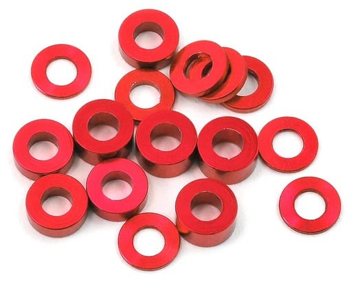 [175-12004] 175RC M3 Ball Stud Washers (16) (Red)