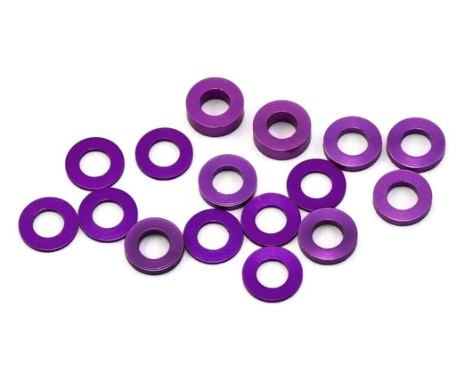 [175-12028] 175RC B6/B74/YZ2 Aluminum Hub Spacer Set (Purple)