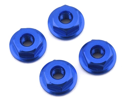 [175-12511] 175RC Mini-T 2.0 Serrated Wheel Nuts (4) (Blue)