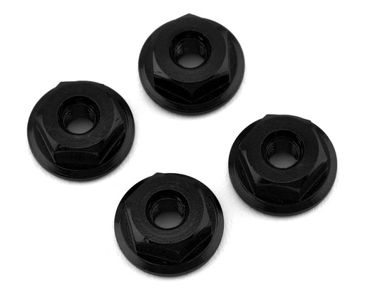 [175-12512] 175RC Mini-T 2.0 Serrated Wheel Nuts (4) (Black)