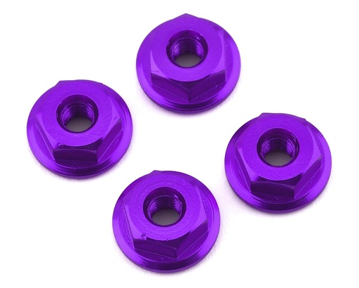 [175-12517] 175RC Mini-T 2.0 Serrated Wheel Nuts (4) (Purple)