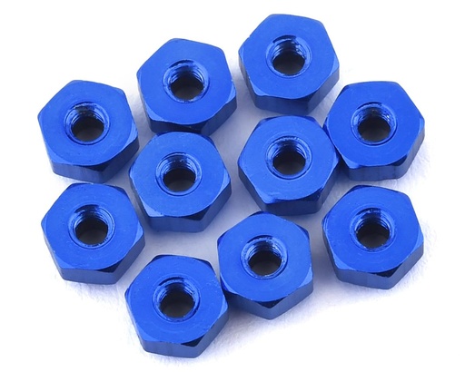 [175-12521] 175RC 4.5mm Mini-T 2.0 Aluminum Nut Kit (Blue) (10)