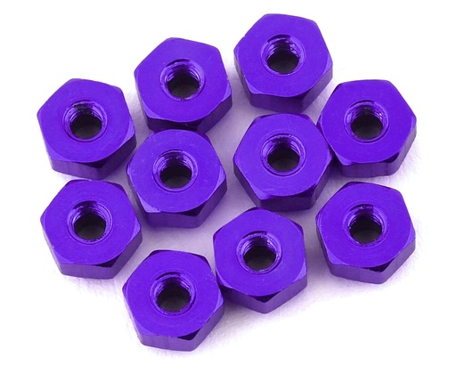 [175-12527] 175RC 4.5mm Mini-T 2.0 Aluminum Nut Kit (Purple) (10)