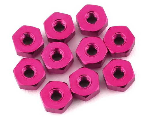 [175-12529] 175RC 4.5mm Mini-T 2.0 Aluminum Nut Kit (Pink) (10)